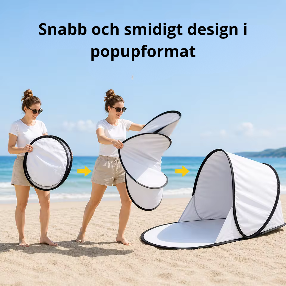 Popuptält med UV-skydd